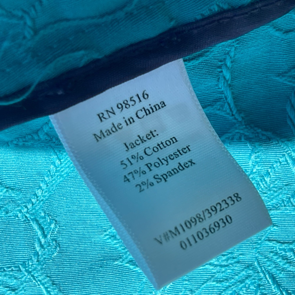 Coldwater Creek Women's Teal Jacket Size 14P - Picture 8 of 13